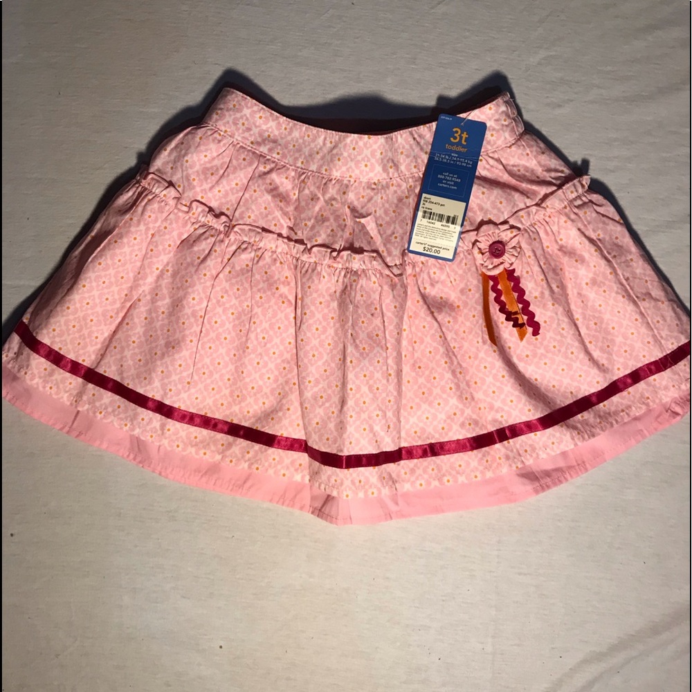 Carters pink skort NWT. Size 3t